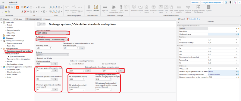 文件:Drainage-Calculation standrds and options.png